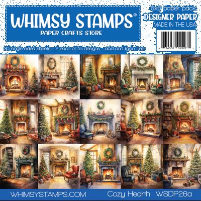 Whimsy Stamps Paper Pad - Cozy Hearth